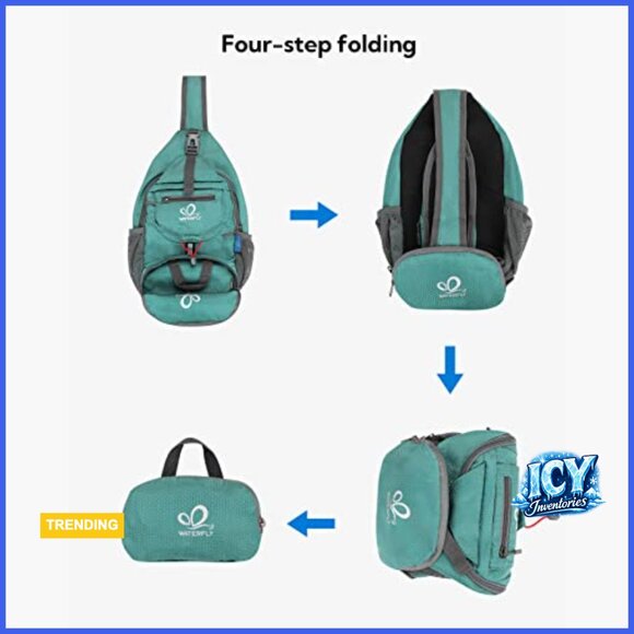 Water-Resistant Polyester Sling Backpack Daypack for Hiking Travel main image 5